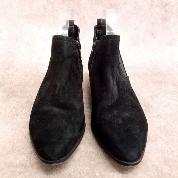 Naturalizer Womens Becka Size 6.5 Black Leather Side Zip Ankle Boots Booties - Picture 3 of 11